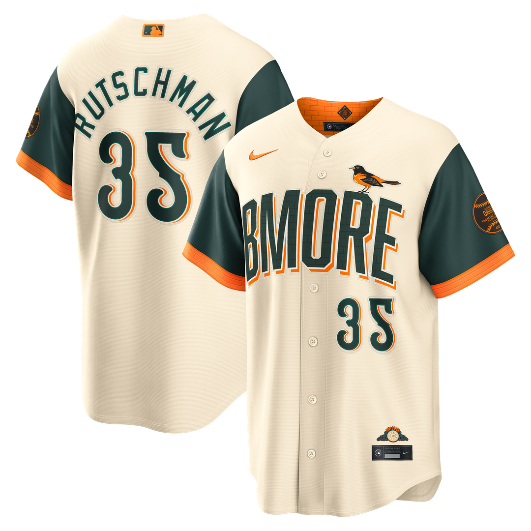 Baltimore Orioles Adley Rutschman 2026 City Connect Stadium Jersey - Cream