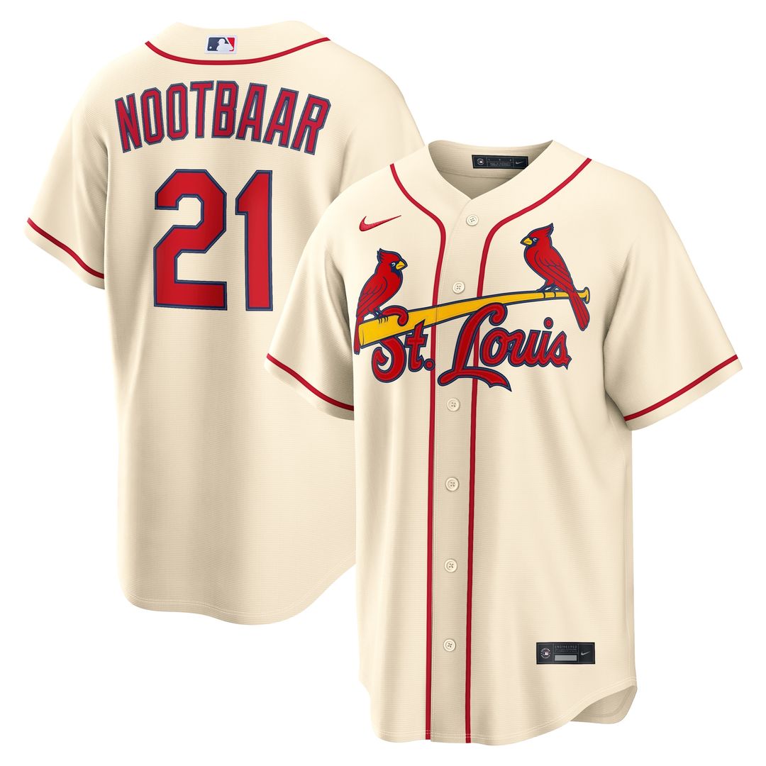 St. Louis Cardinals Lars Nootbaar Alternate Replica Jersey - Cream