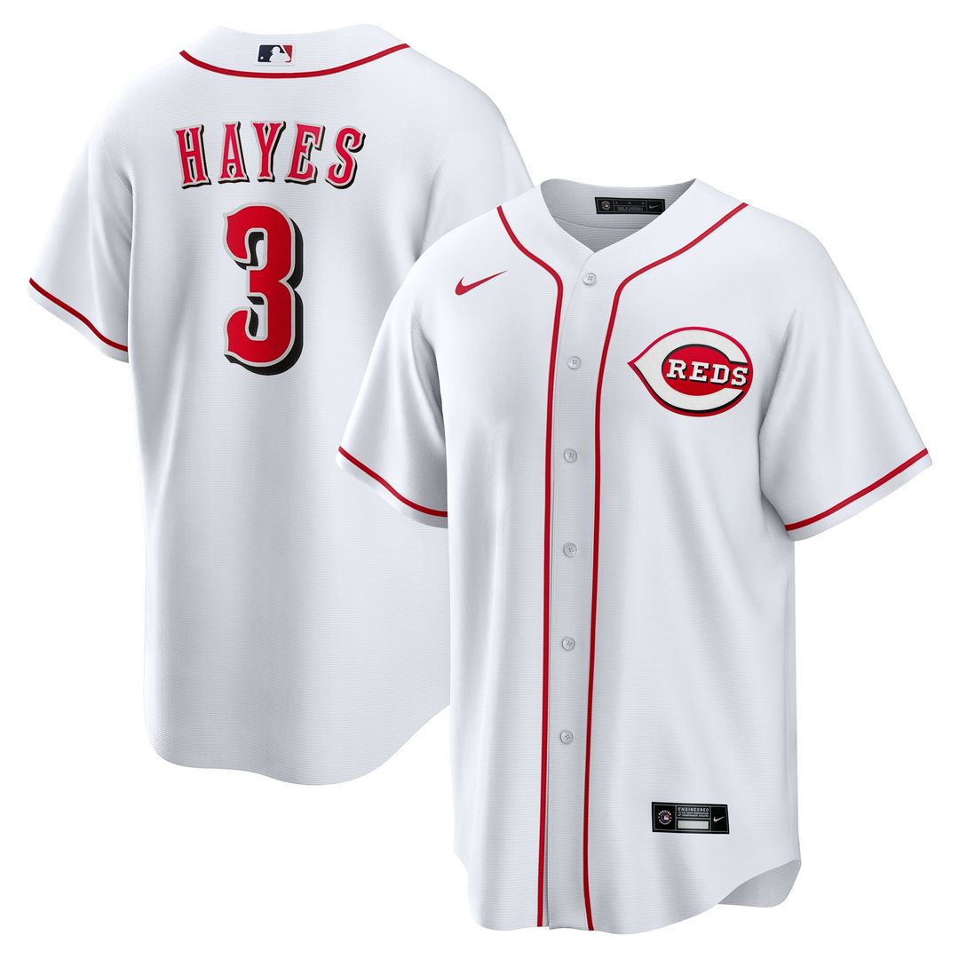 Cincinnati Reds Ke'Bryan Hayes Home Replica Jersey - White