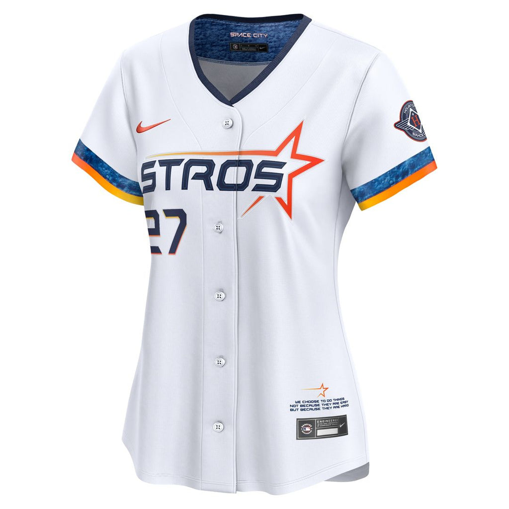 Houston Astros Jose Altuve Women's 2025 City Connect Limited Jersey - White