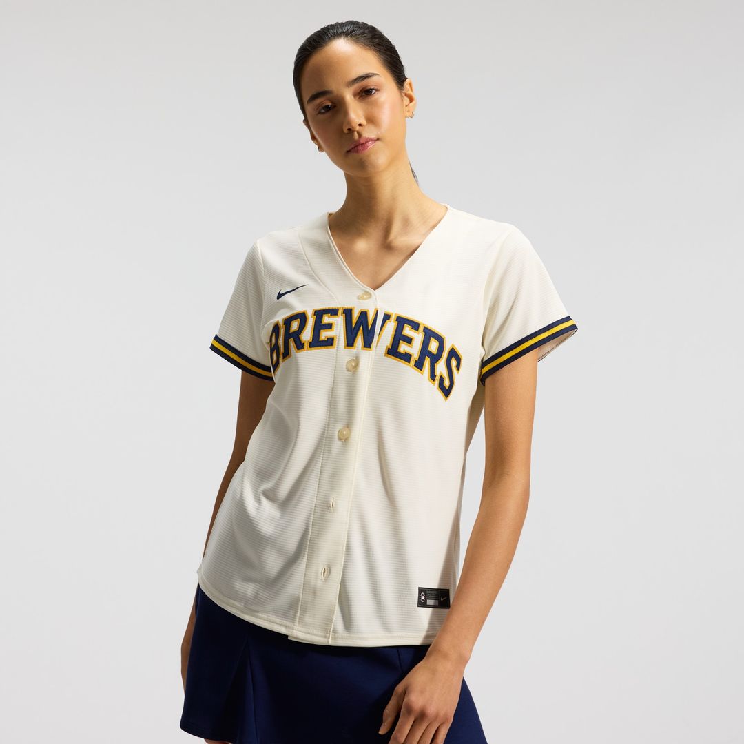 Milwaukee Brewers Sal Frelick Women's Home Replica Jersey - Cream