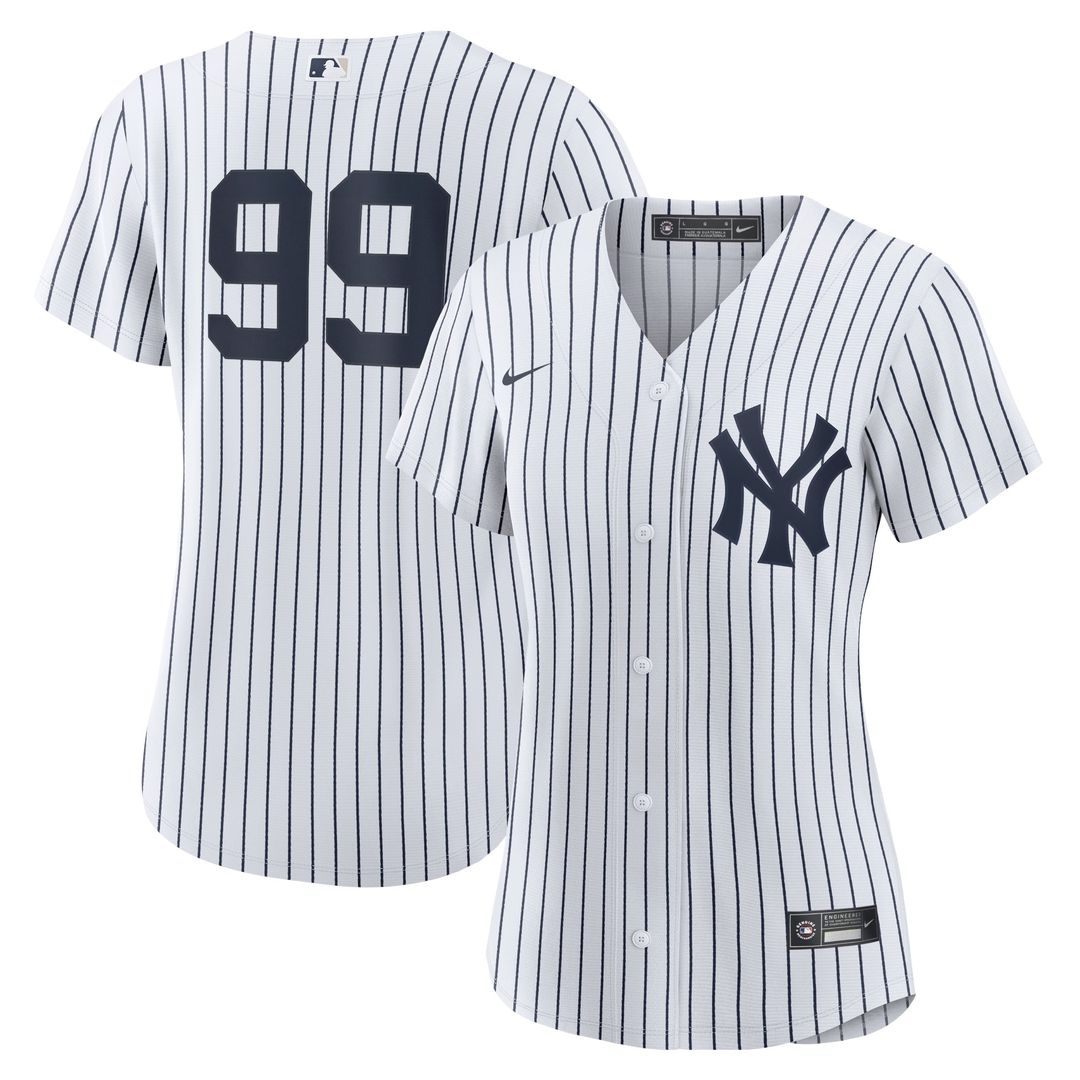New York Yankees Aaron Judge Women's Home Replica Jersey - White