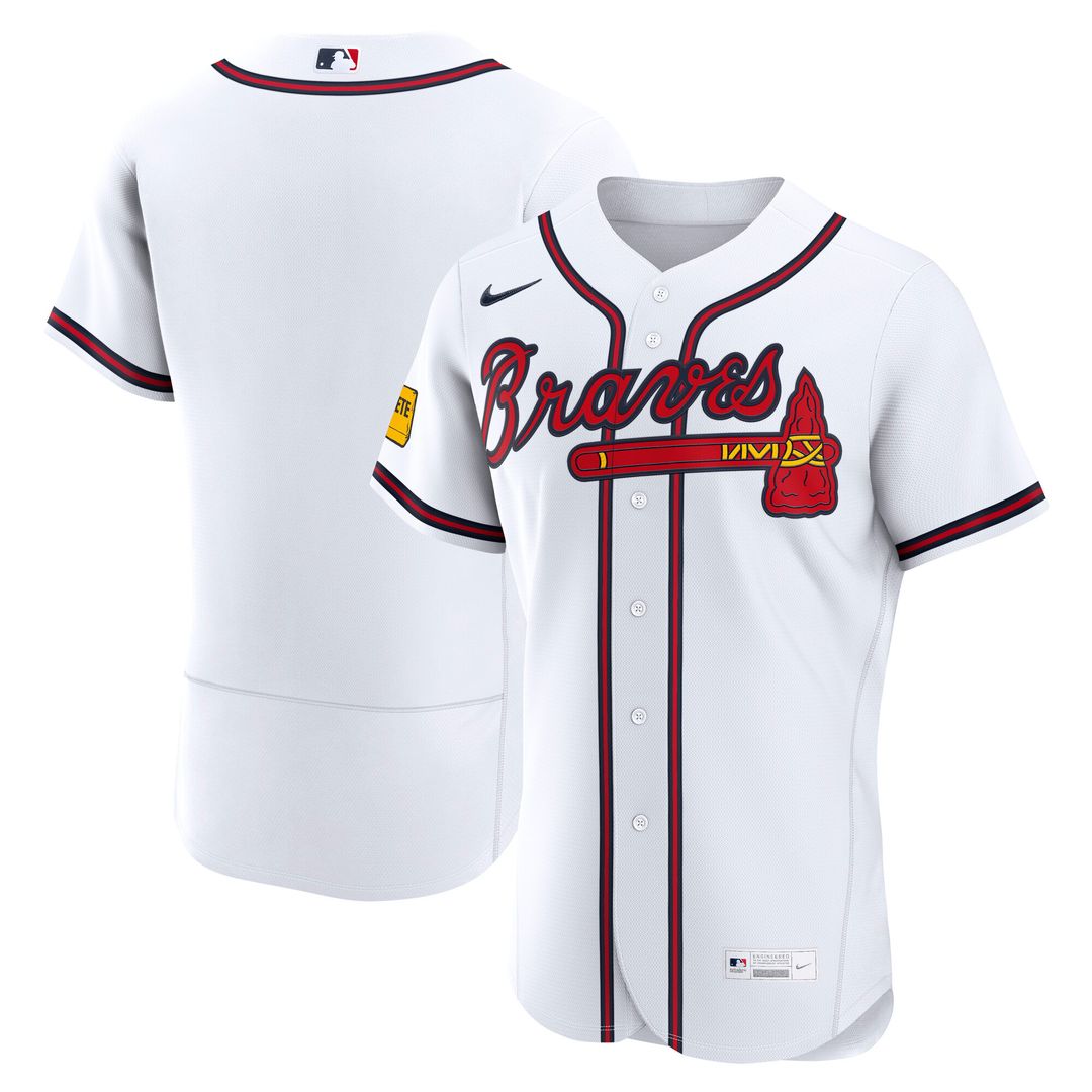 Atlanta Braves Home Authentic Jersey - White