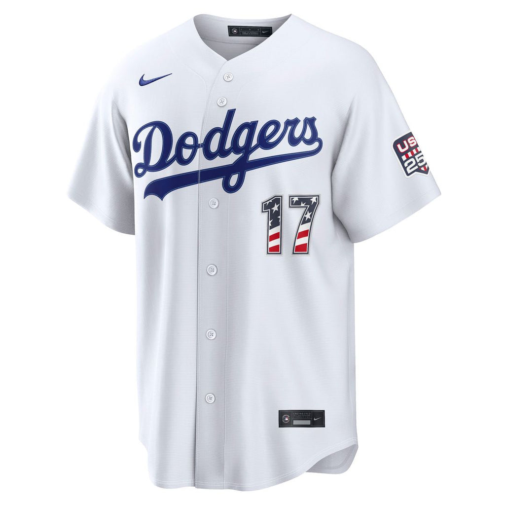 Los Angeles Dodgers Shohei Ohtani USA 250 Fourth of July Home Stadium Jersey - White