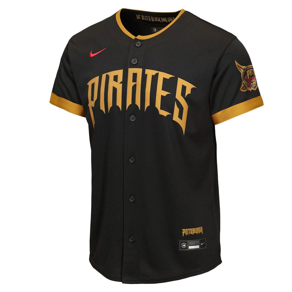 Pittsburgh Pirates Paul Skenes Youth 2026 City Connect Stadium Jersey - Black