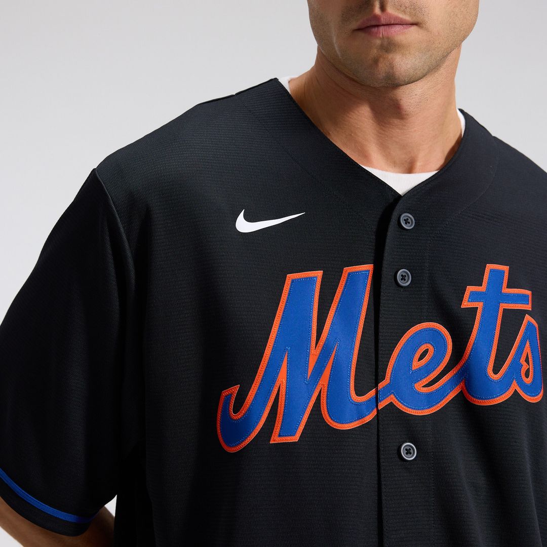 New York Mets Starling Marte Alternate Replica Jersey - Black