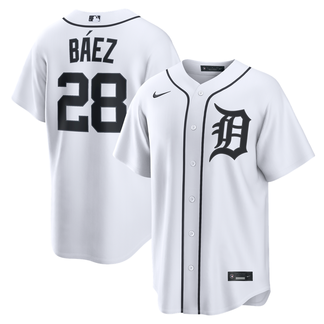 Detroit Tigers Javier Báez Home Replica Jersey - White