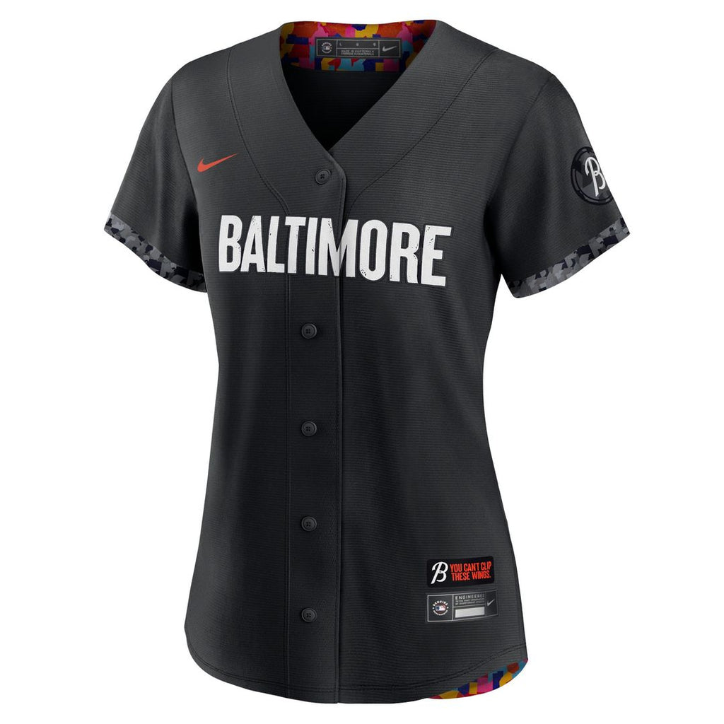 Baltimore Orioles Women's City Connect Replica Jersey - Black