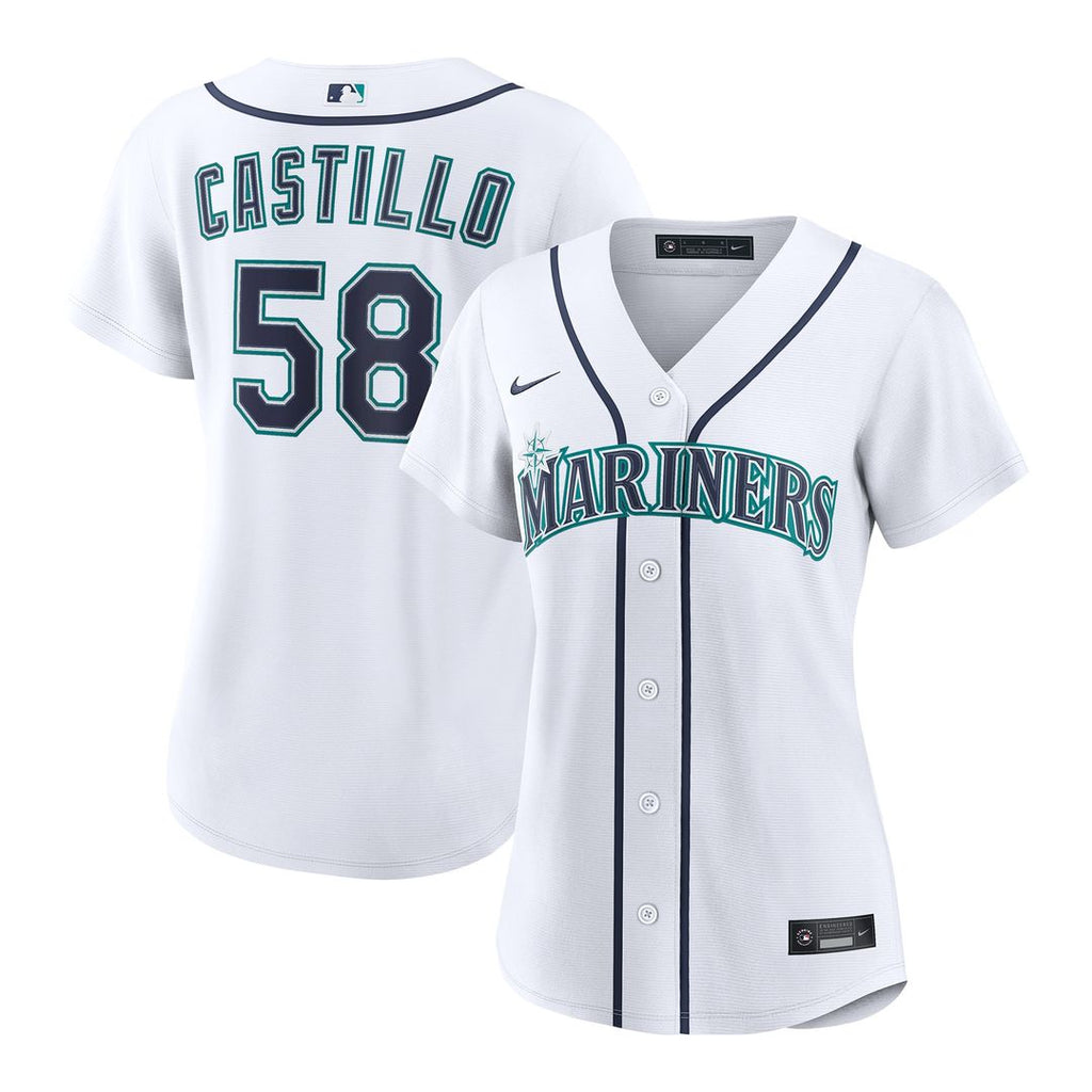 Seattle Mariners Luis Castillo Women's Home Replica Jersey - White