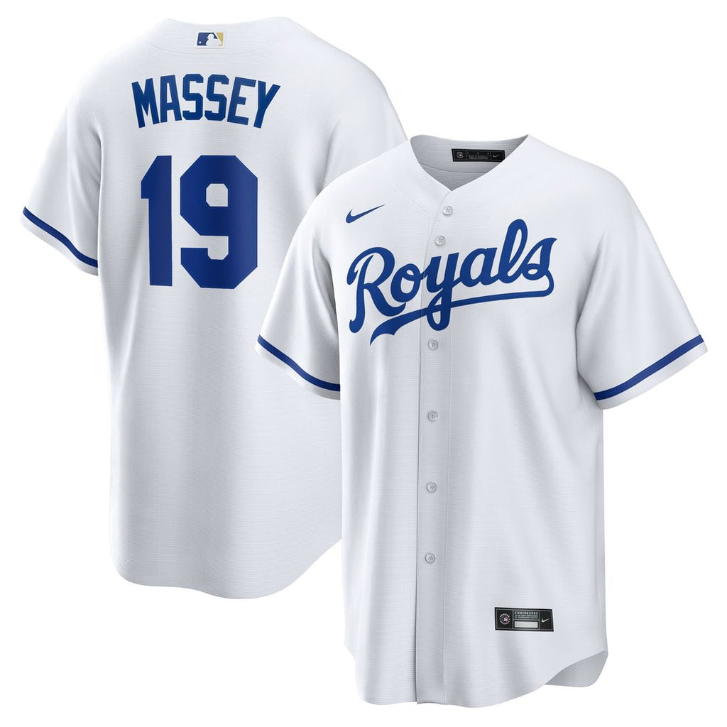 Kansas City Royals Michael Massey Home Replica Jersey - White