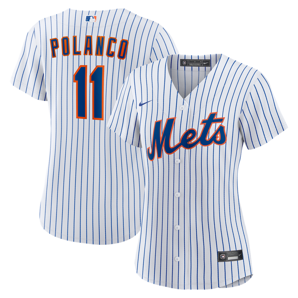 New York Mets Jorge Polanco Women's Home Replica Jersey - White