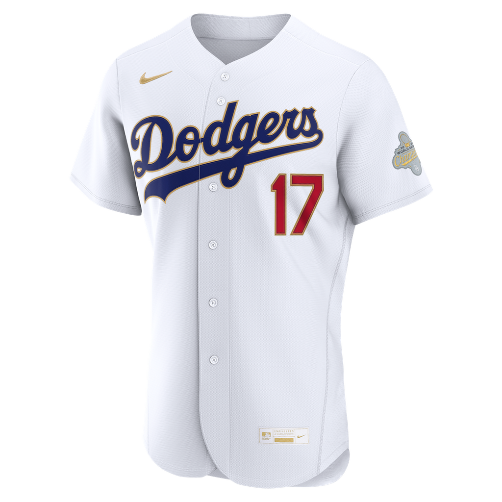 Los Angeles Dodgers Shohei Ohtani 2026 Gold Collection Authentic Jersey - White