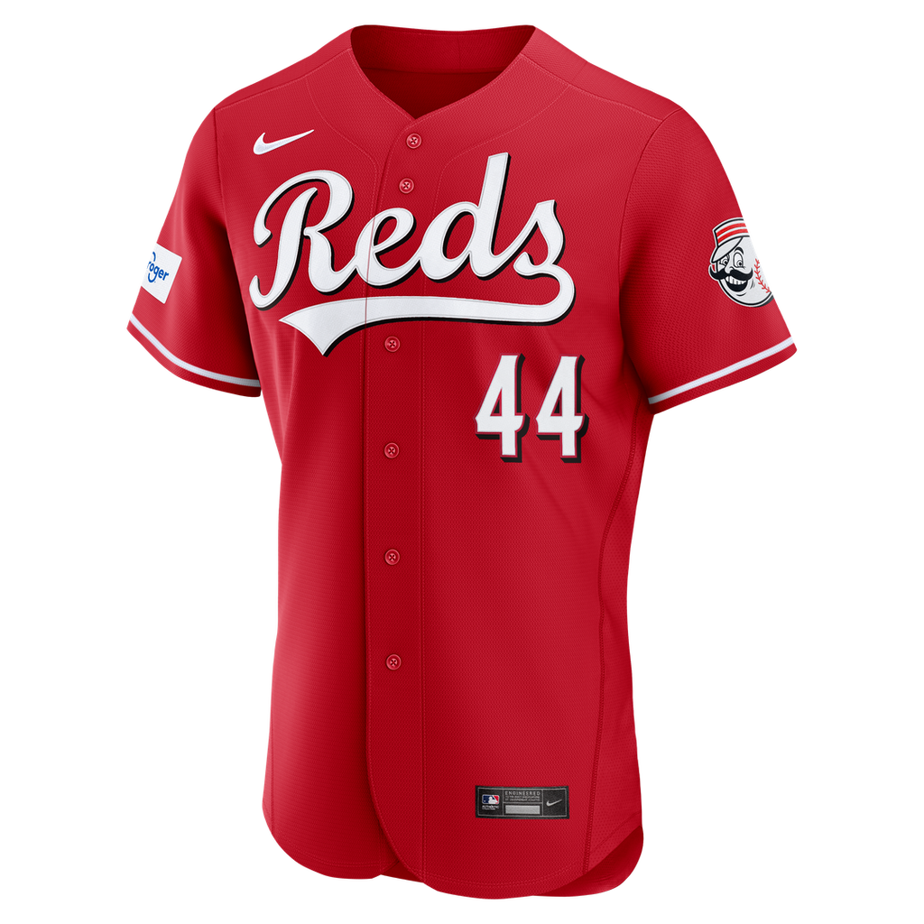 Cincinnati Reds Elly De La Cruz Alternate Authentic Sponsor Patch Jersey - Red