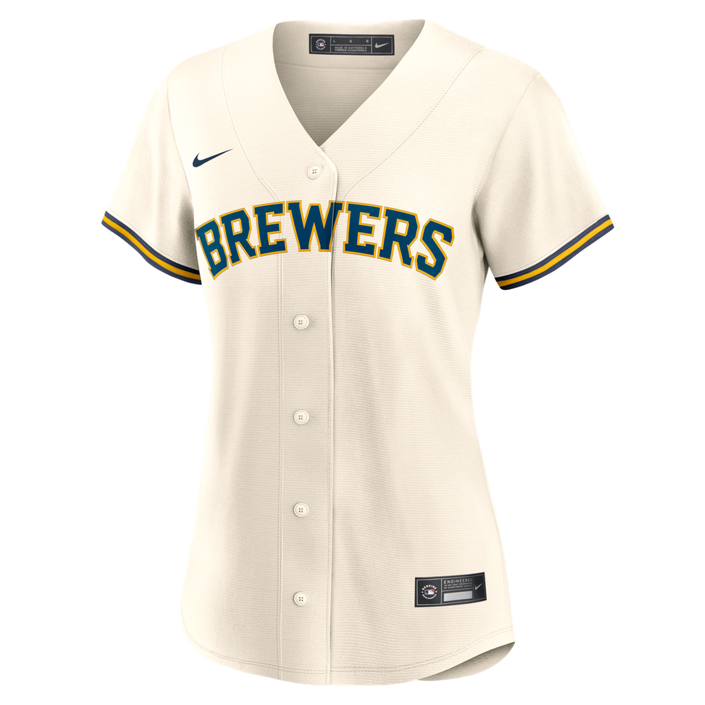 Milwaukee Brewers Sal Frelick Women's Home Replica Jersey - Cream