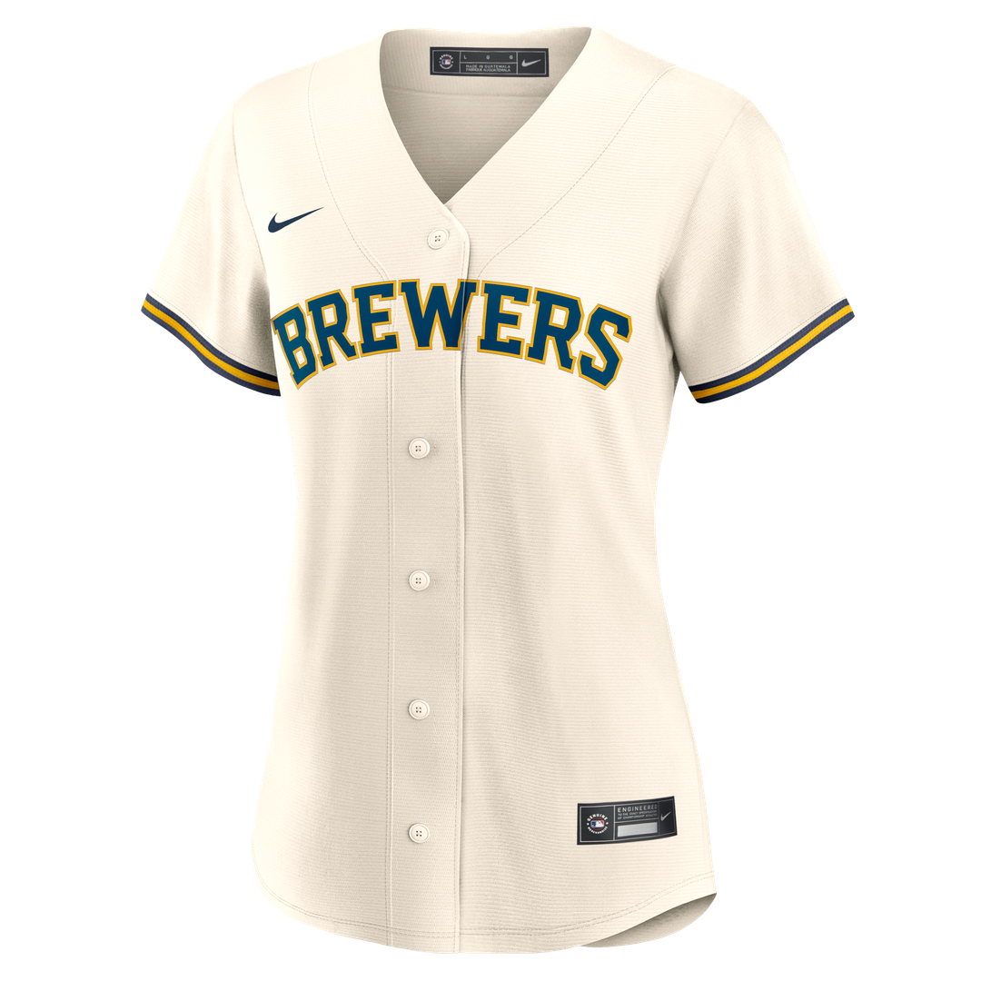 Milwaukee Brewers Sal Frelick Women's Home Replica Jersey - Cream
