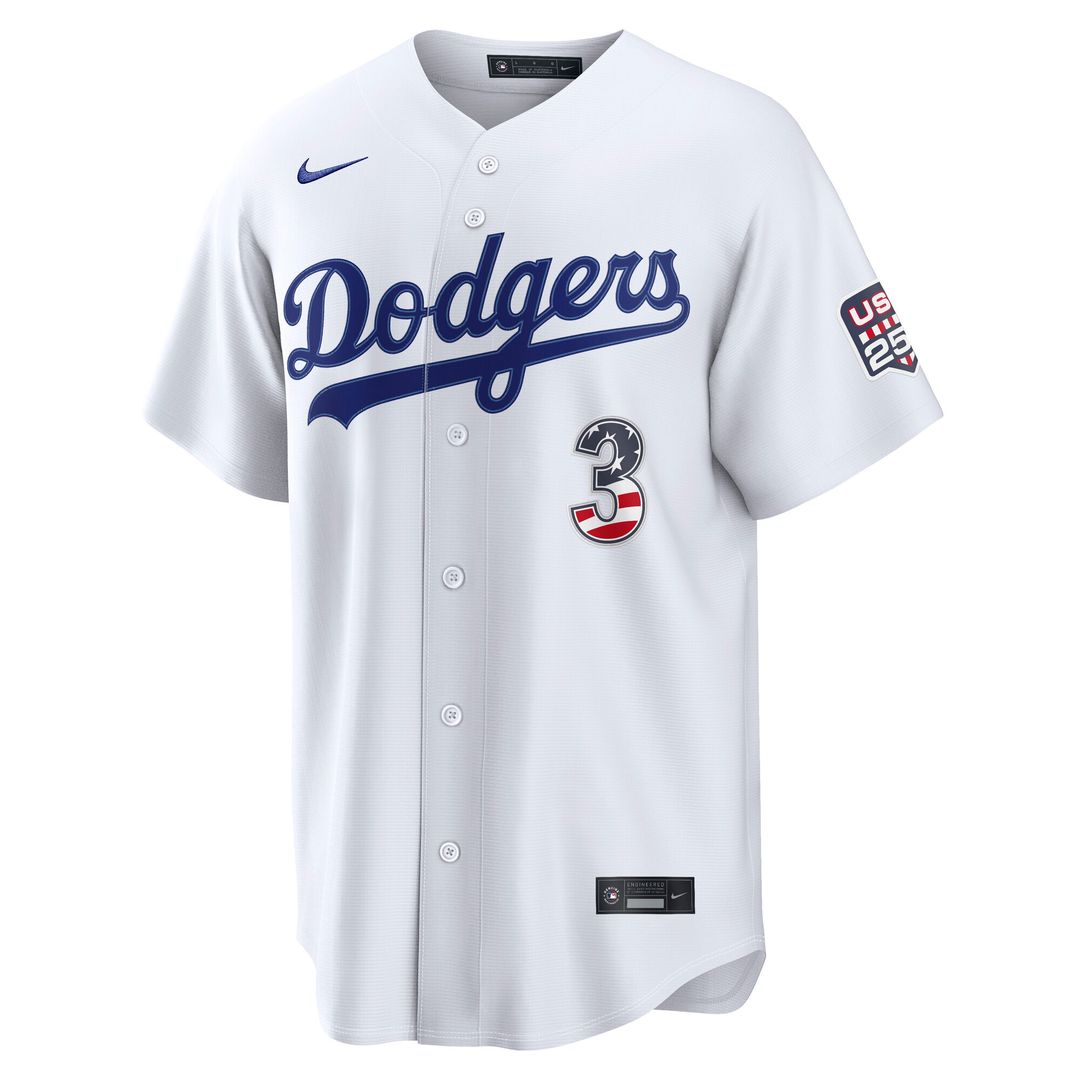 Los Angeles Dodgers Edwin Díaz USA 250 Fourth of July Home Stadium Jersey - White