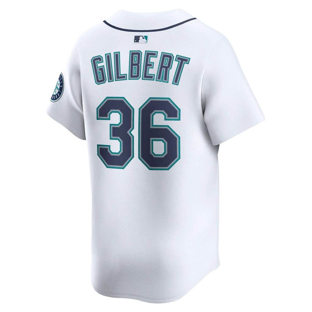 Seattle Mariners Logan Gilbert Home Limited Jersey - White