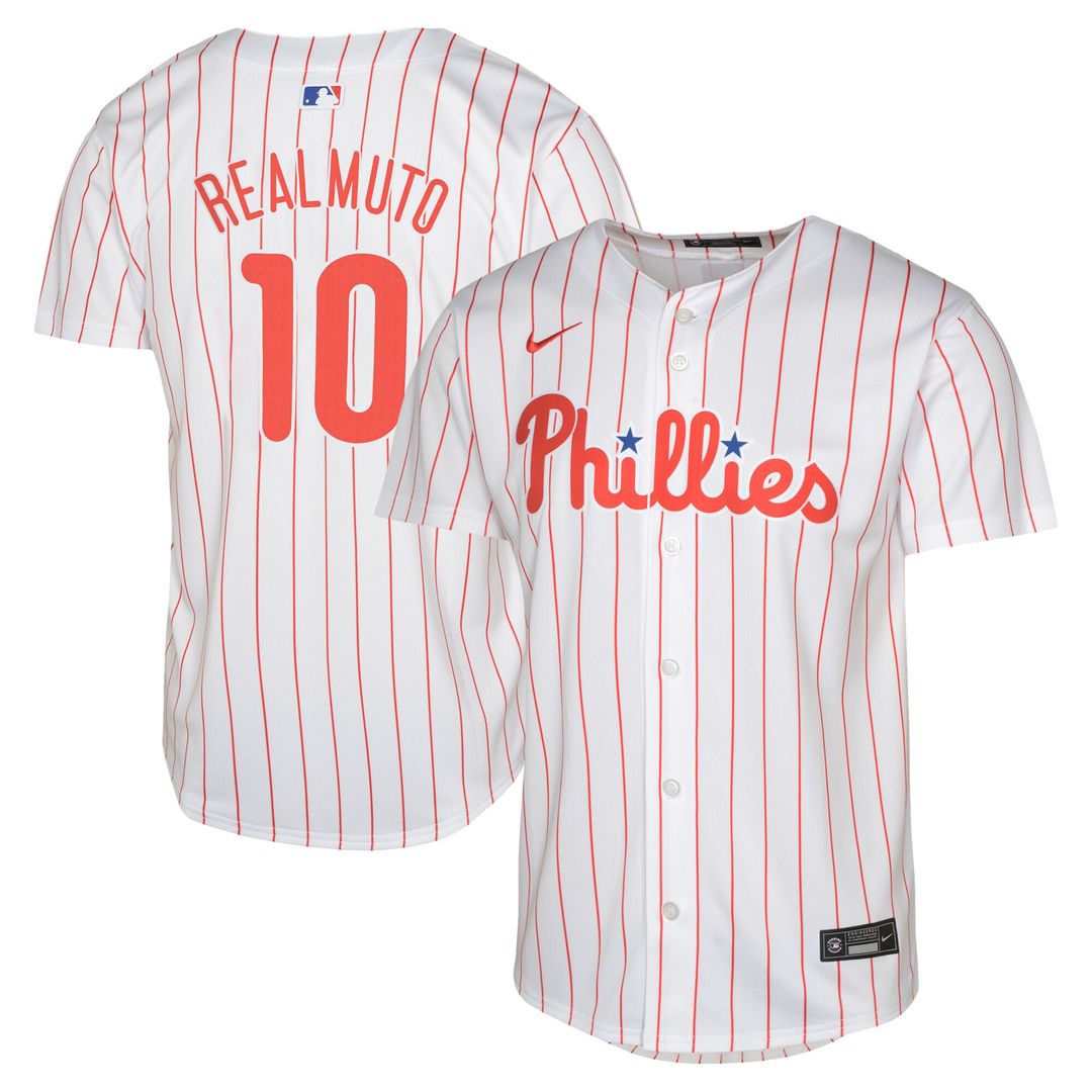 Philadelphia Phillies J.T. Realmuto Youth Home Limited Jersey - White
