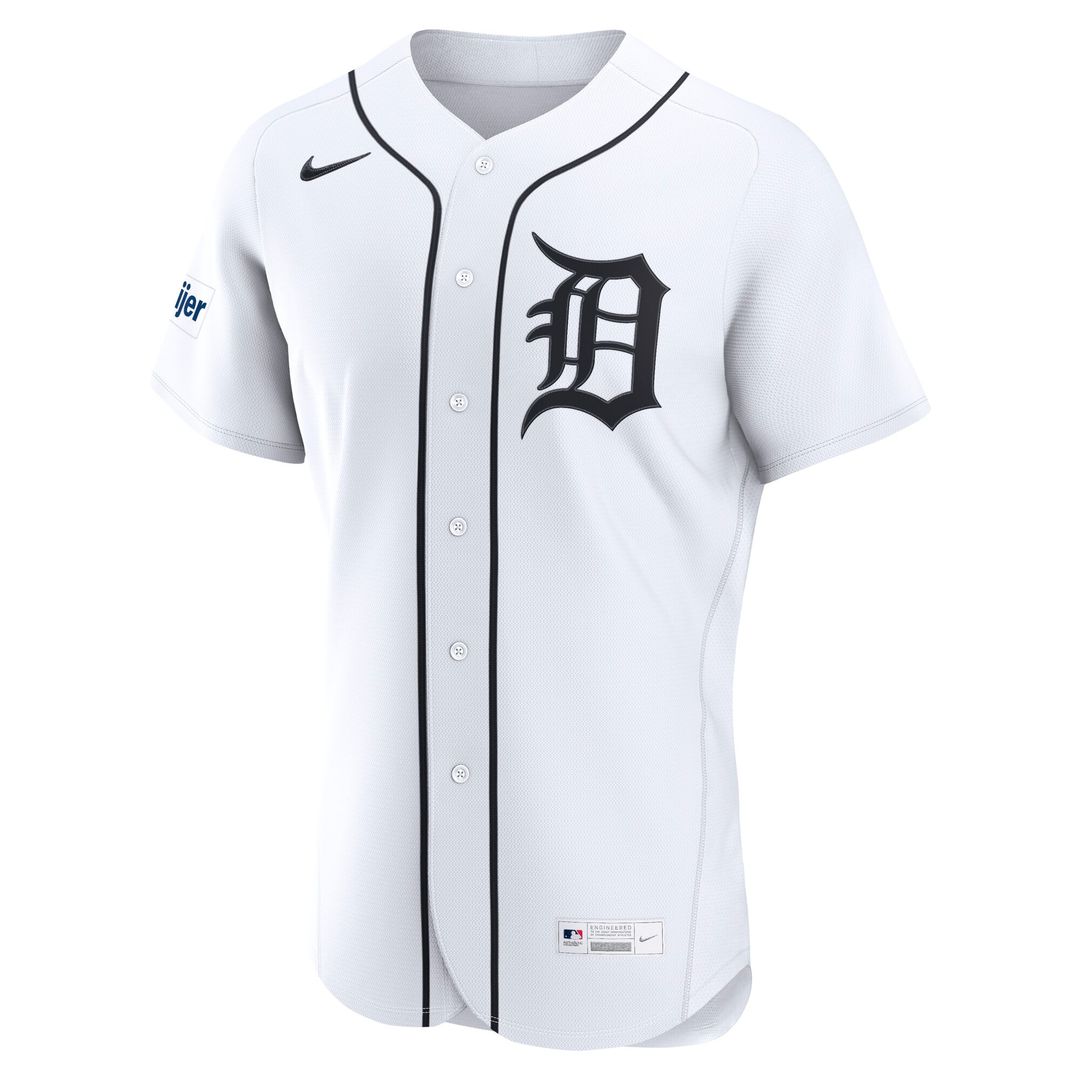 Detroit Tigers Home Authentic Jersey - White