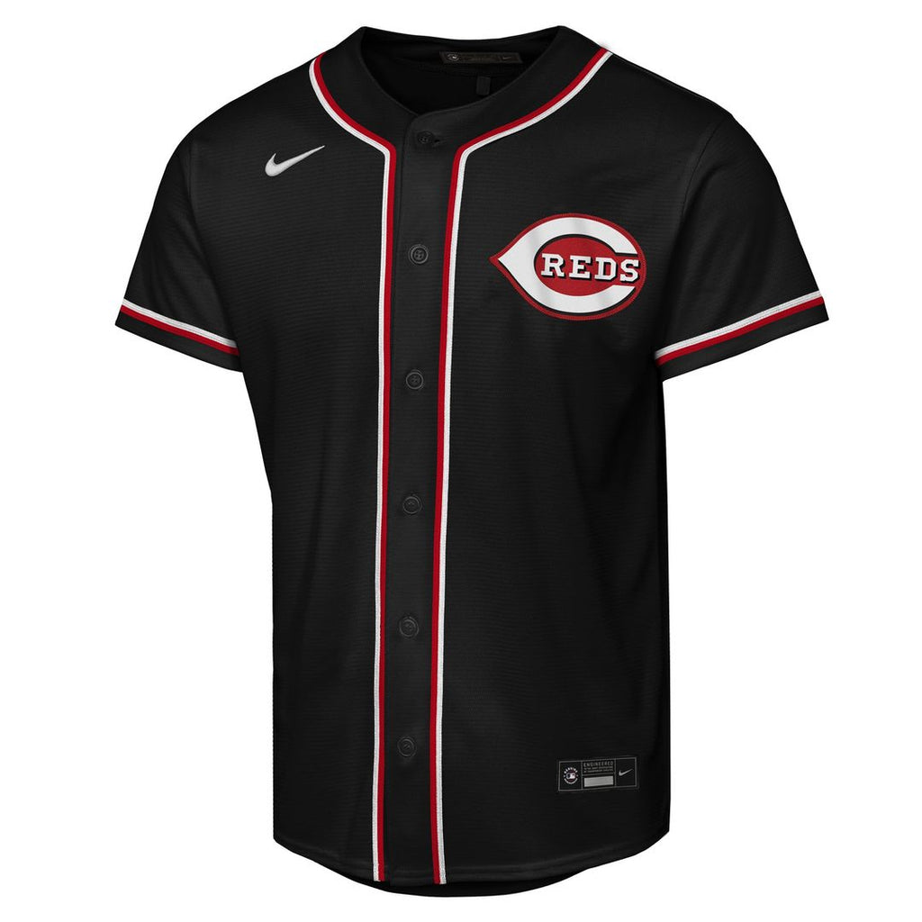Cincinnati Reds Elly De La Cruz Youth Fashion Replica Jersey - Black