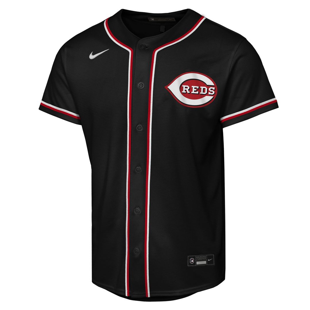 Cincinnati Reds Elly De La Cruz Youth Fashion Replica Jersey - Black