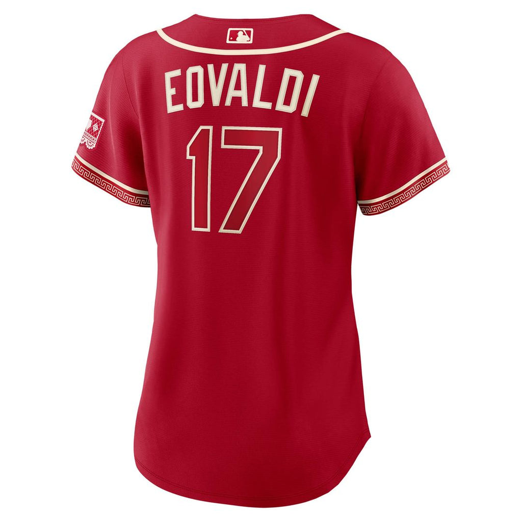 Texas Rangers Nathan Eovaldi Women's 2026 City Connect Stadium Jersey - Red