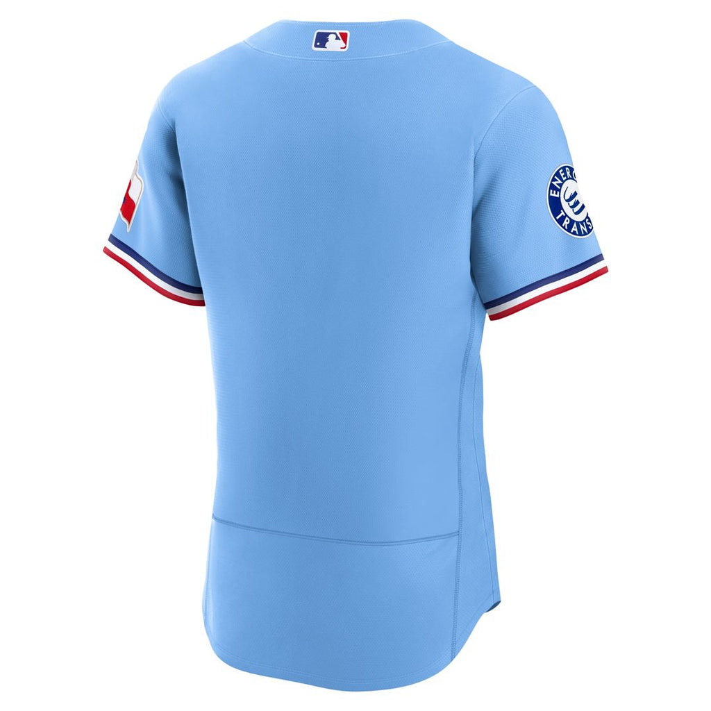 Texas Rangers Home Sponsor Patch Authentic Jersey - White