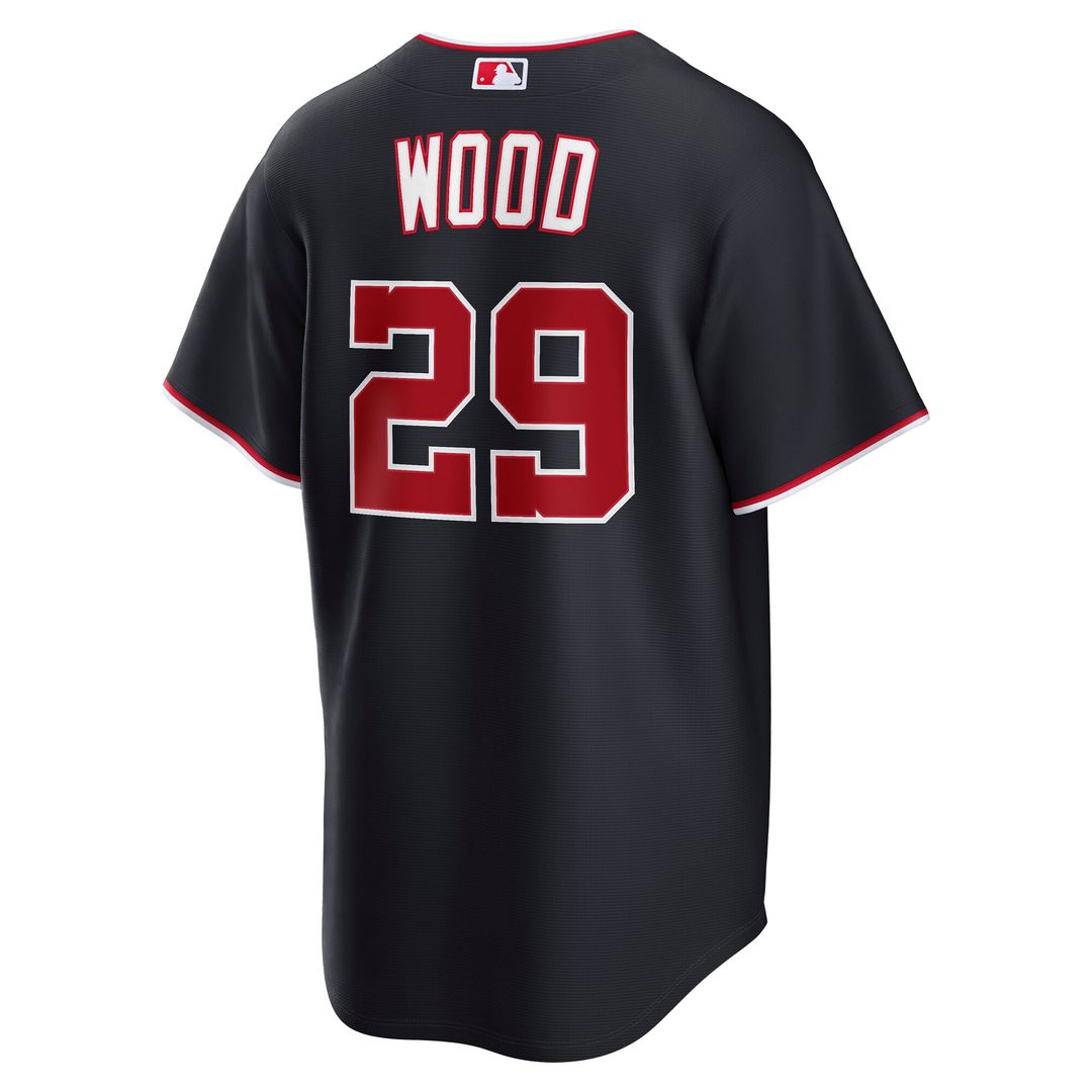 Washington Nationals James Wood Road Replica Jersey - Gray