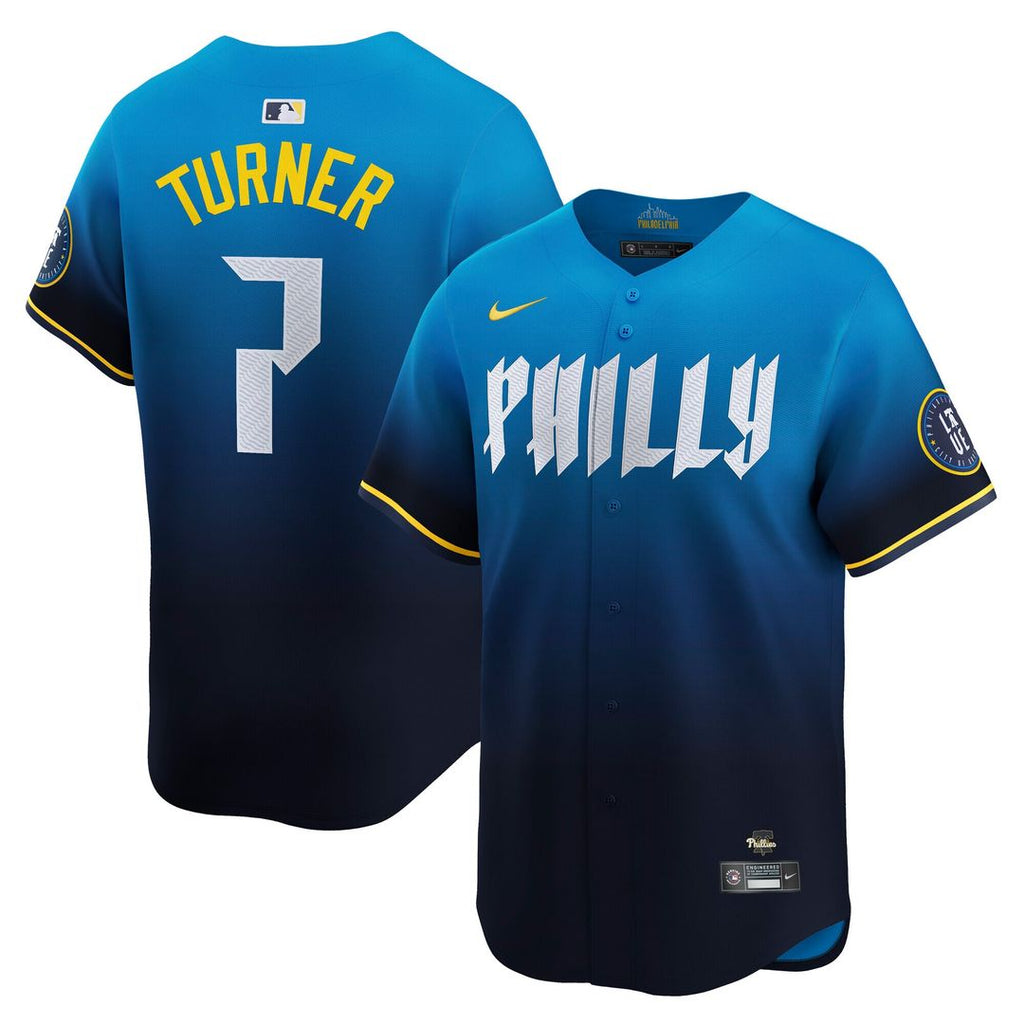 Philadelphia Phillies Trea Turner City Connect Limited Jersey - Blue
