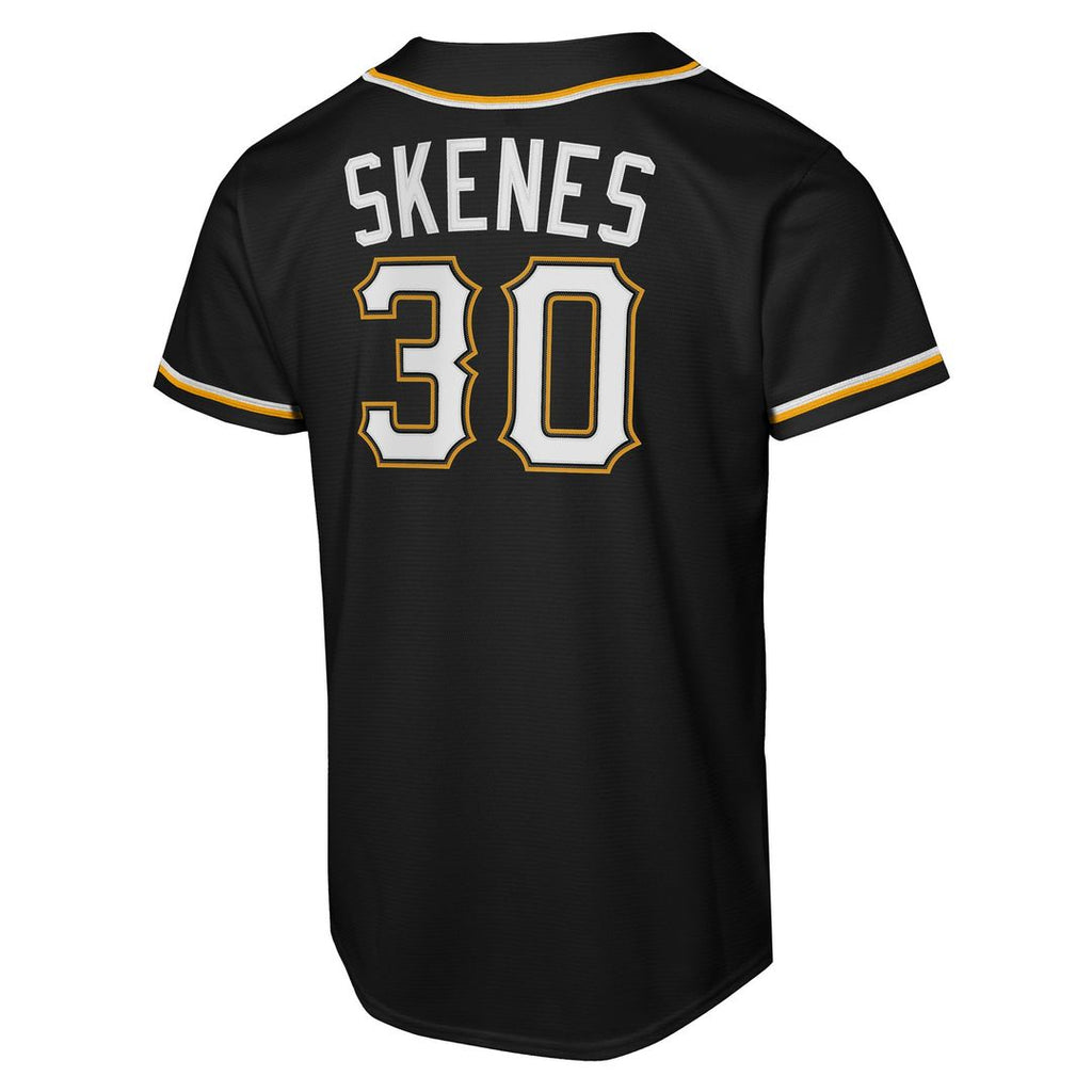 Pittsburgh Pirates Paul Skenes Youth Fashion Replica Jersey - Black