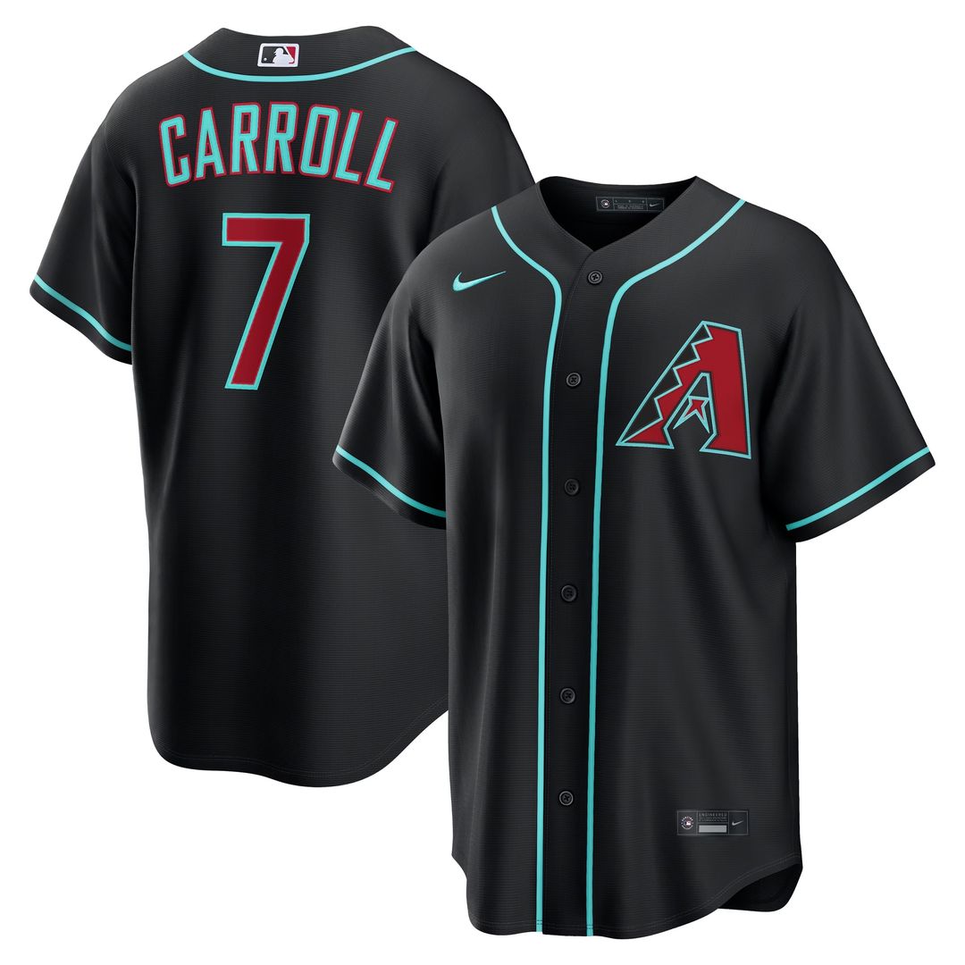 Arizona Diamondbacks Corbin Carroll Alternate Replica Jersey - Black