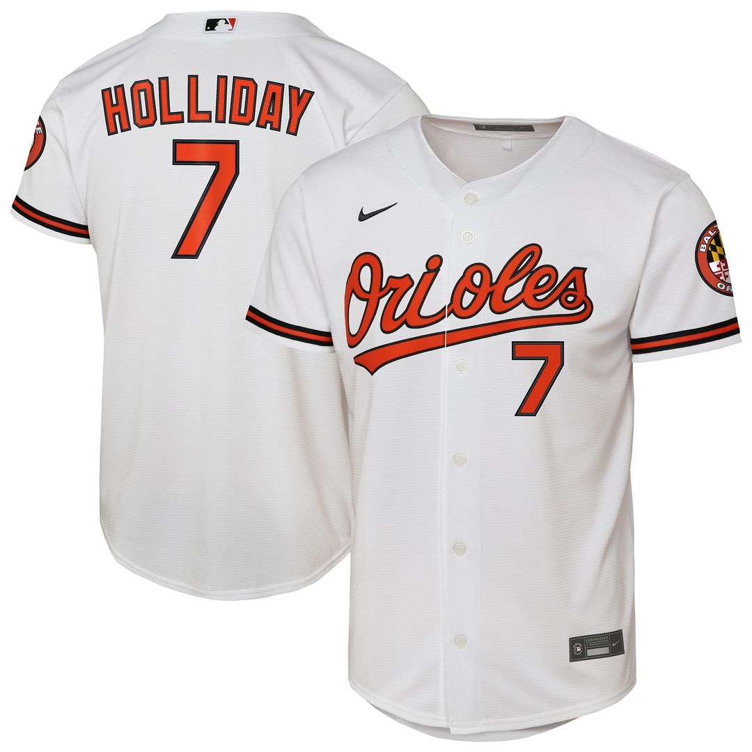 Baltimore Orioles Jackson Holliday Youth Home Stadium Jersey - White