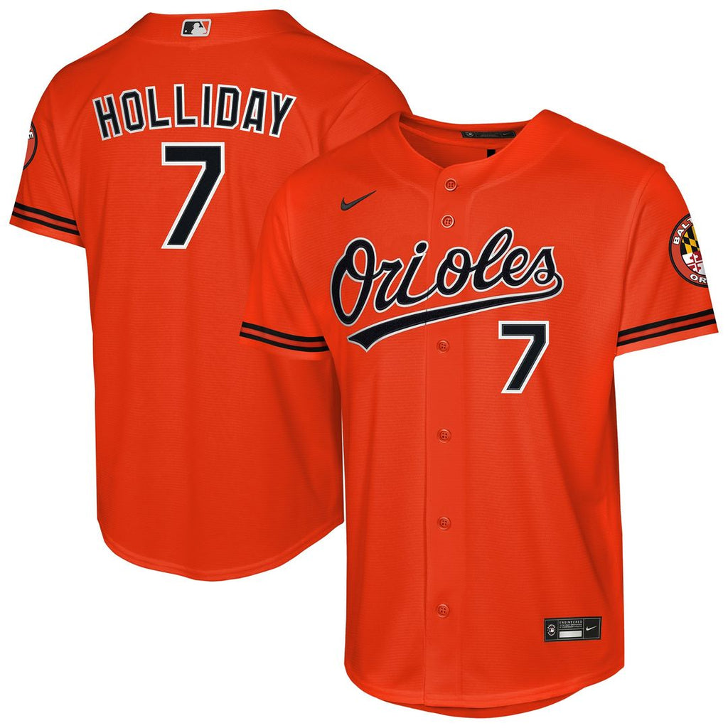 Baltimore Orioles Jackson Holliday Youth Alternate 2 Stadium Jersey - Orange