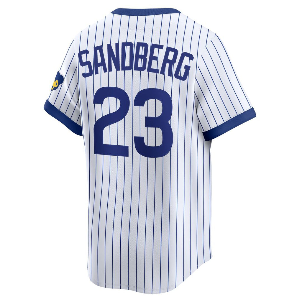 Chicago Cubs Ryne Sandberg Throwback Cooperstown Limited Jersey - White