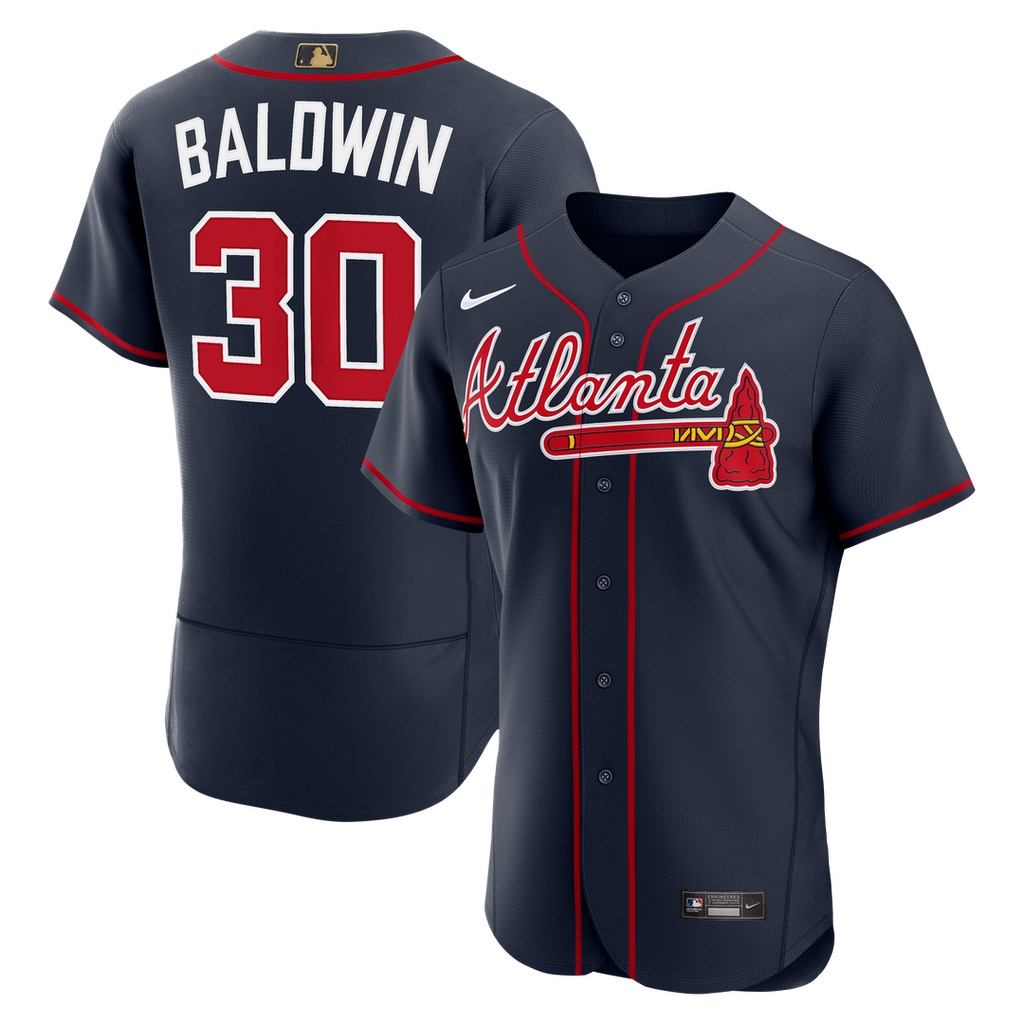 Atlanta Braves Drake Baldwin Alternate Awards Authentic Jersey - Navy