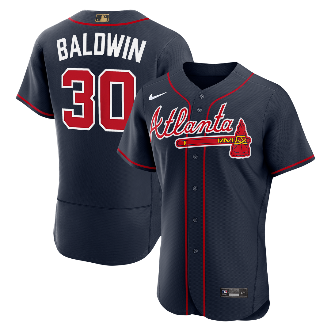 Atlanta Braves Drake Baldwin Alternate Awards Authentic Jersey - Navy
