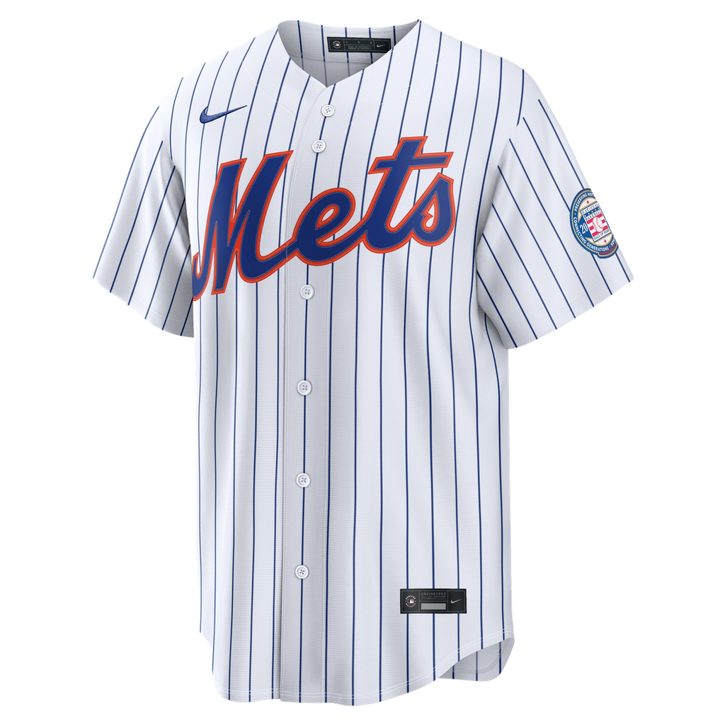 New York Mets Carlos Beltran Home Replica 2026 Hall of Fame Patch Jersey - White