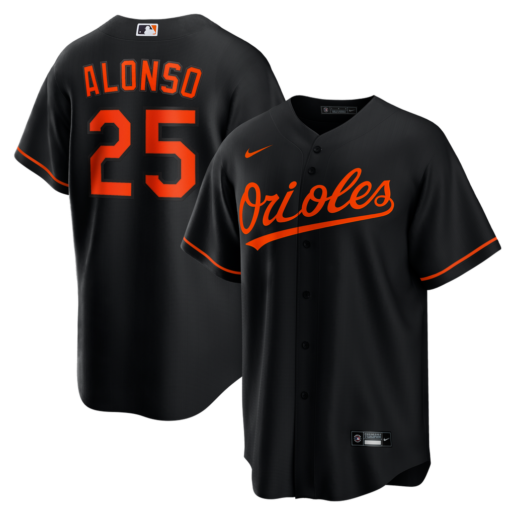 Baltimore Orioles Pete Alonso Alternate Replica Jersey - Black