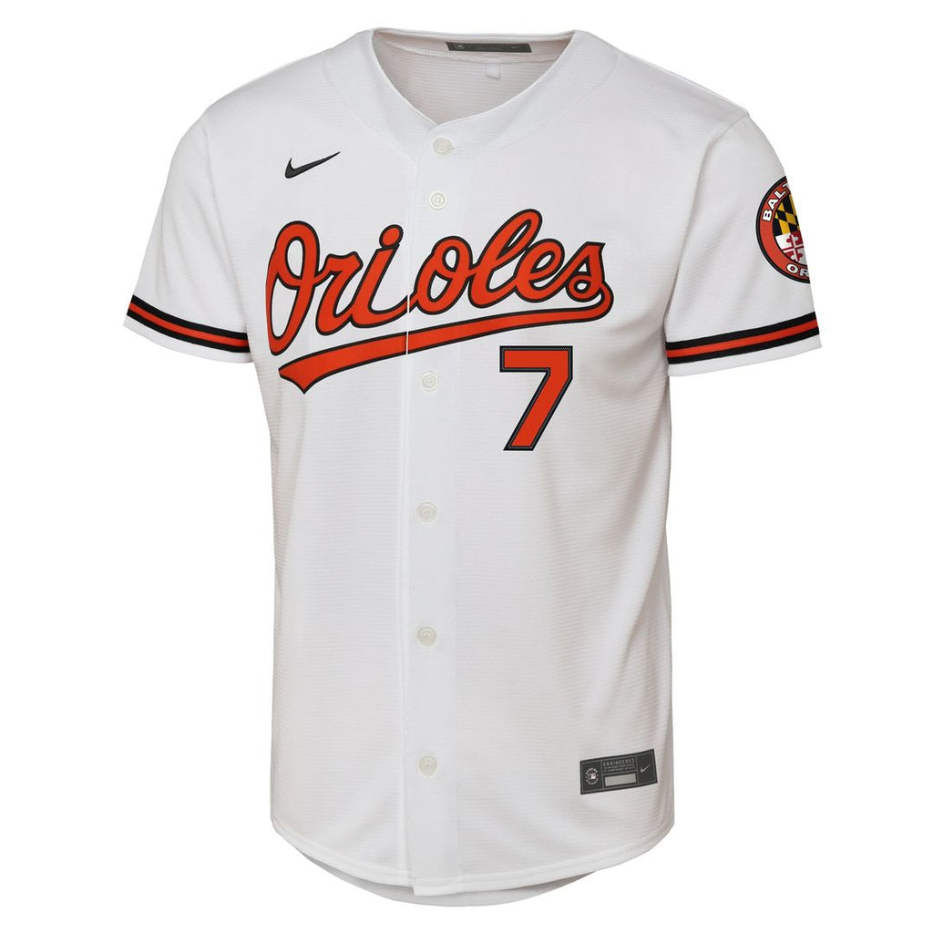 Baltimore Orioles Jackson Holliday Youth Home Stadium Jersey - White