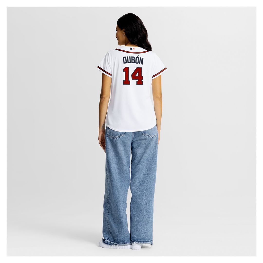 Atlanta Braves Mauricio Dubón Women's Home Replica Jersey - White