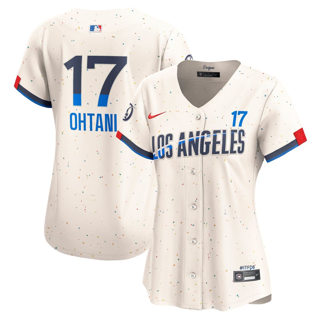 Los Angeles Dodgers Shohei Ohtani Women's City Connect Limited Jersey - Cream