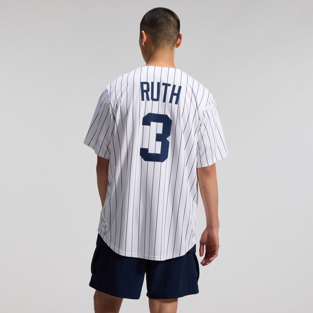 New York Yankees Babe Ruth Throwback Cooperstown Limited Jersey - White