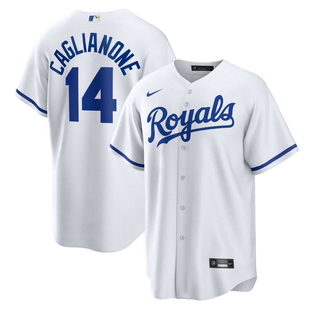 Kansas City Royals Jac Caglianone Home Replica Jersey - White