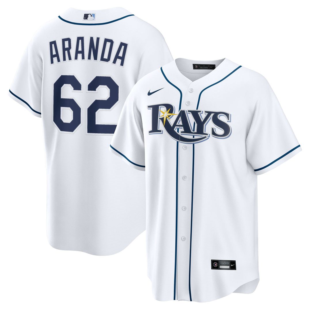 Tampa Bay Rays Jonathan Aranda Home Replica Jersey - White