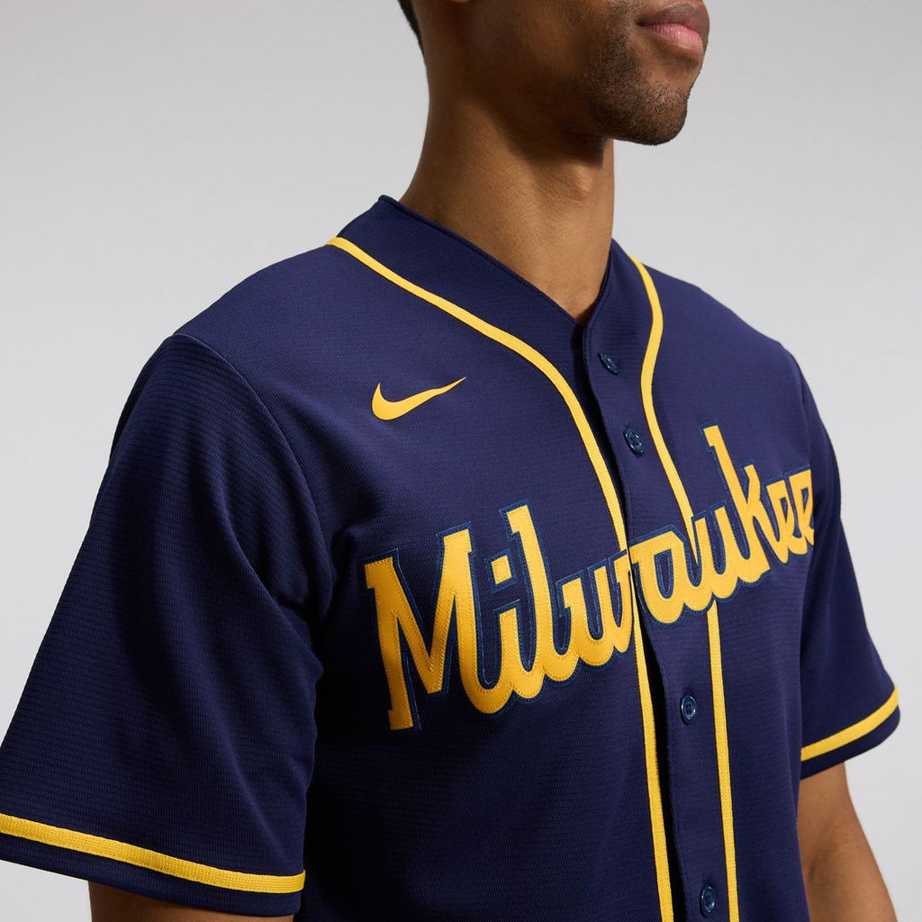 Milwaukee Brewers Home Replica Team Jersey - Cream