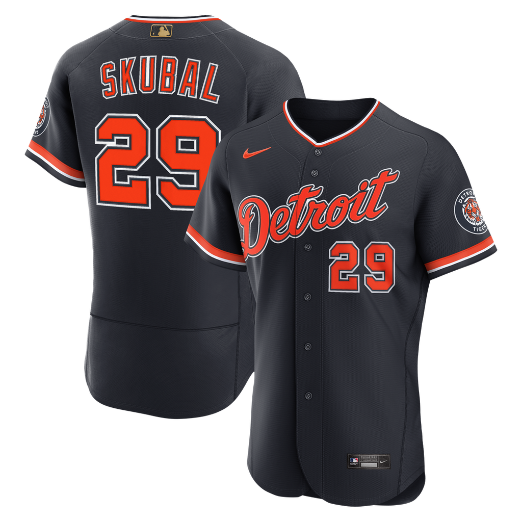 Detroit Tigers Tarik Skubal Alternate Awards Authentic Jersey - Navy