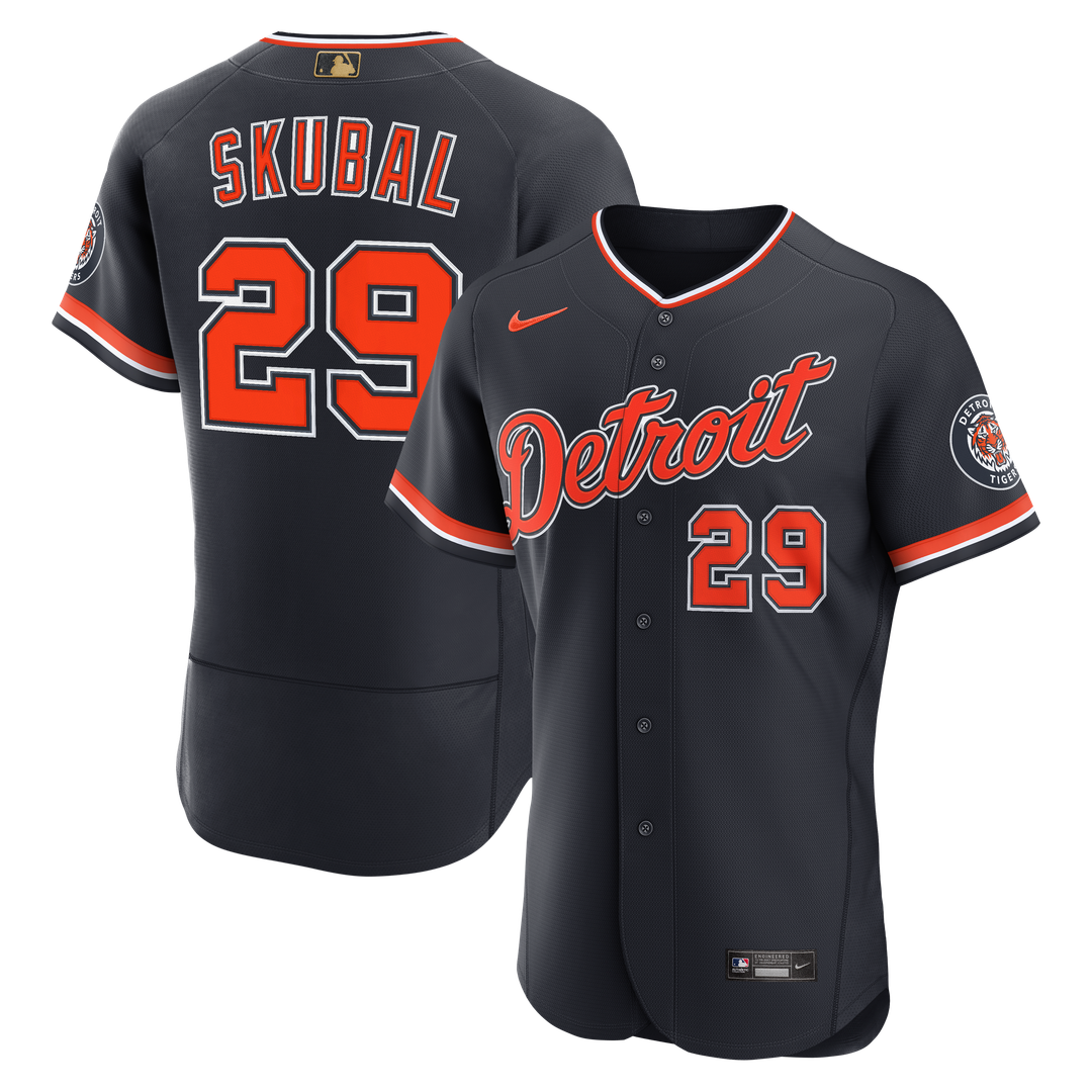 Detroit Tigers Tarik Skubal Alternate Awards Authentic Jersey - Navy