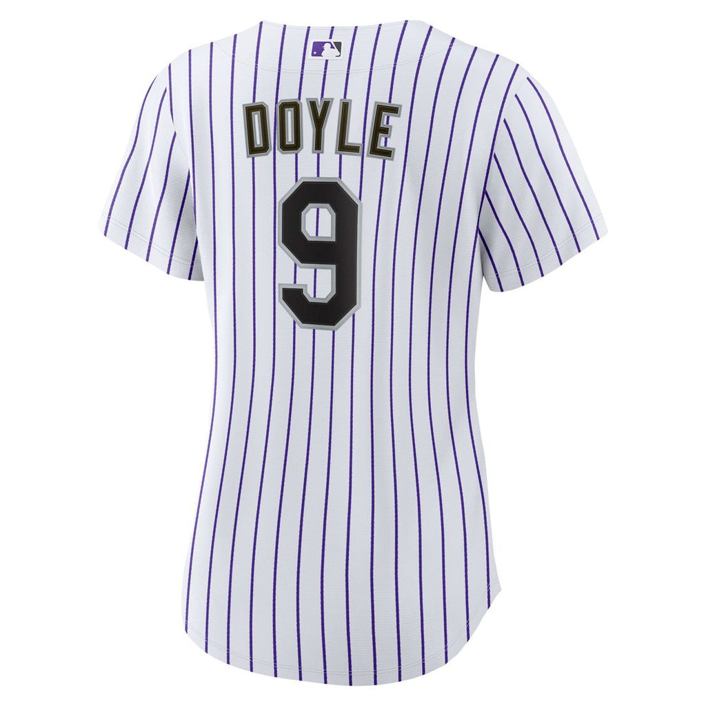 Colorado Rockies Brenton Doyle Women's Home Replica Jersey - White