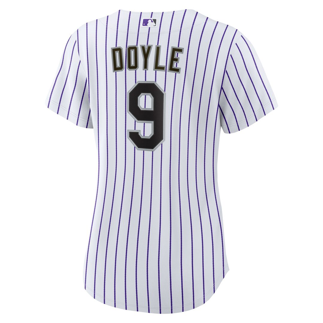 Colorado Rockies Brenton Doyle Women's Home Replica Jersey - White