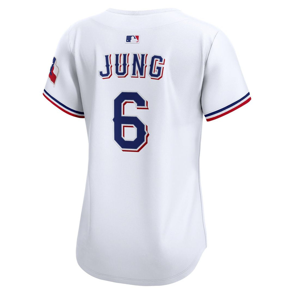 Texas Rangers Josh Jung Women's Home Limited Jersey - White